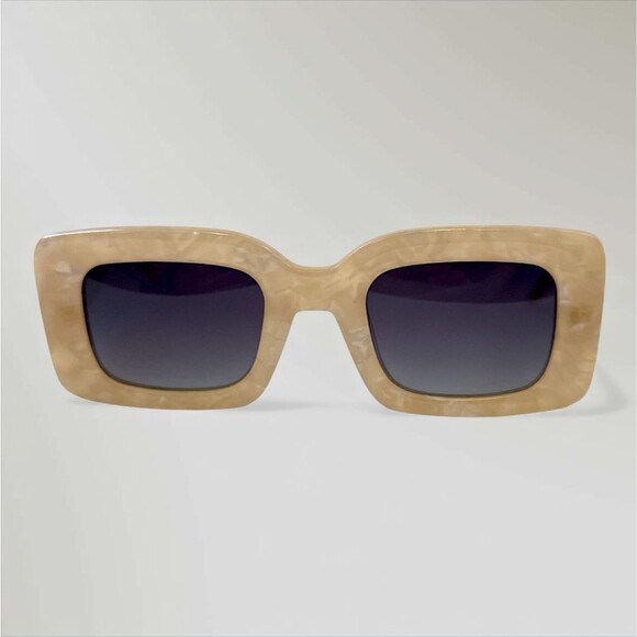 BANBE Eyewear The Kendall Sunglasses Pearl Designed In Australia Square Trendy - Picture 1 of 10